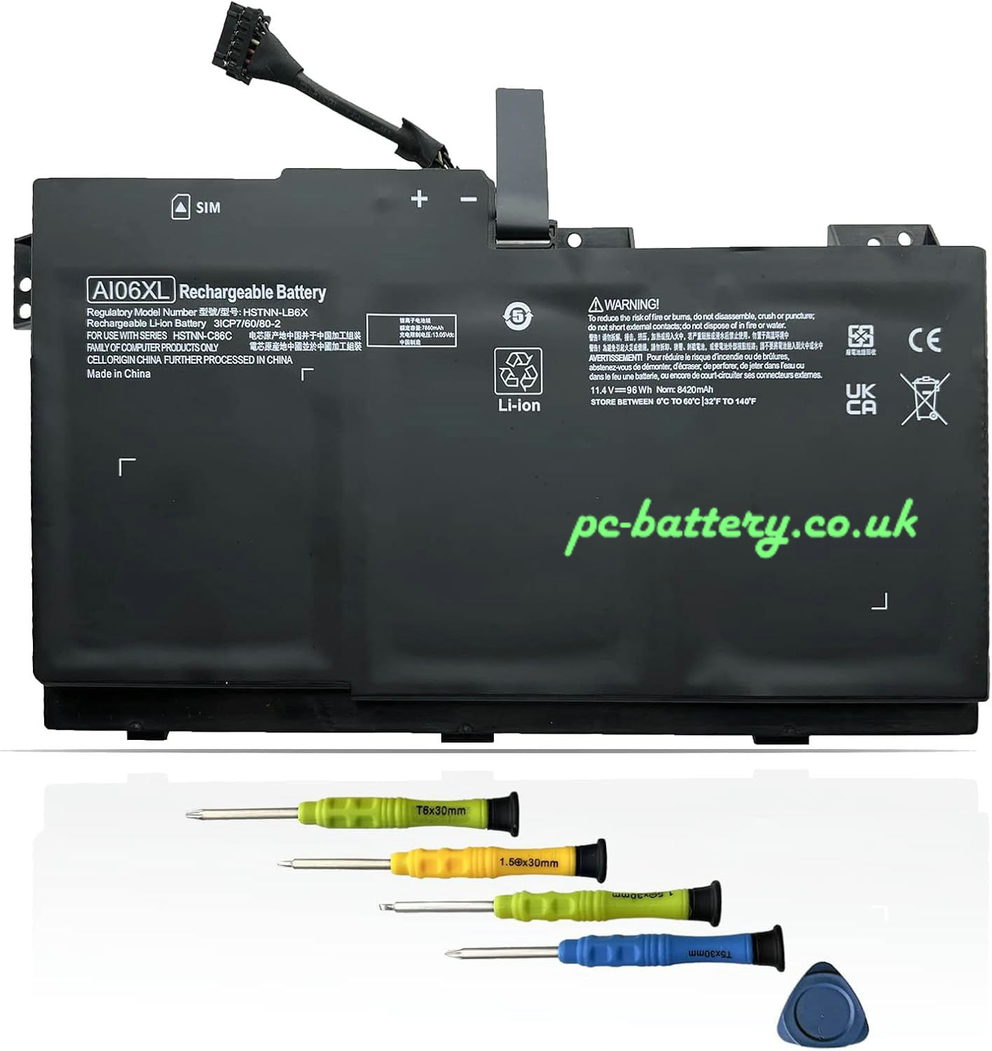 battery for HP ZBook 17 G3 TZV66eA +