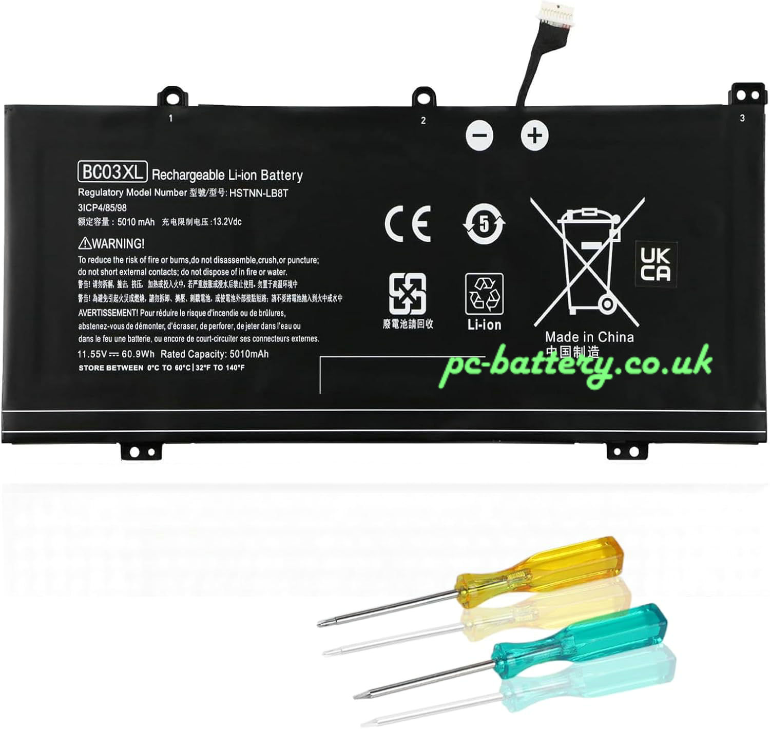 battery for HP Chromebook X360 14C-CA0001ND +