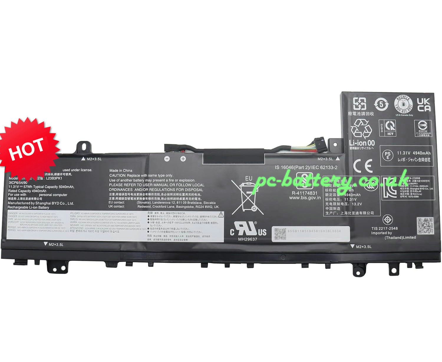 New Lenovo IdeaPad Slim 5 15IRH9 Battery