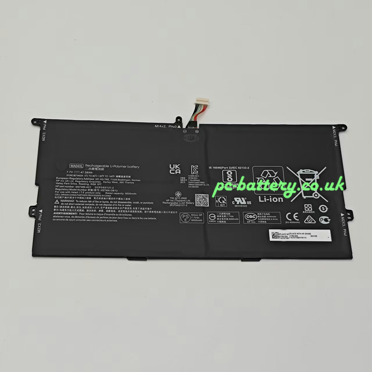 laptop battery for HP MA04XL  