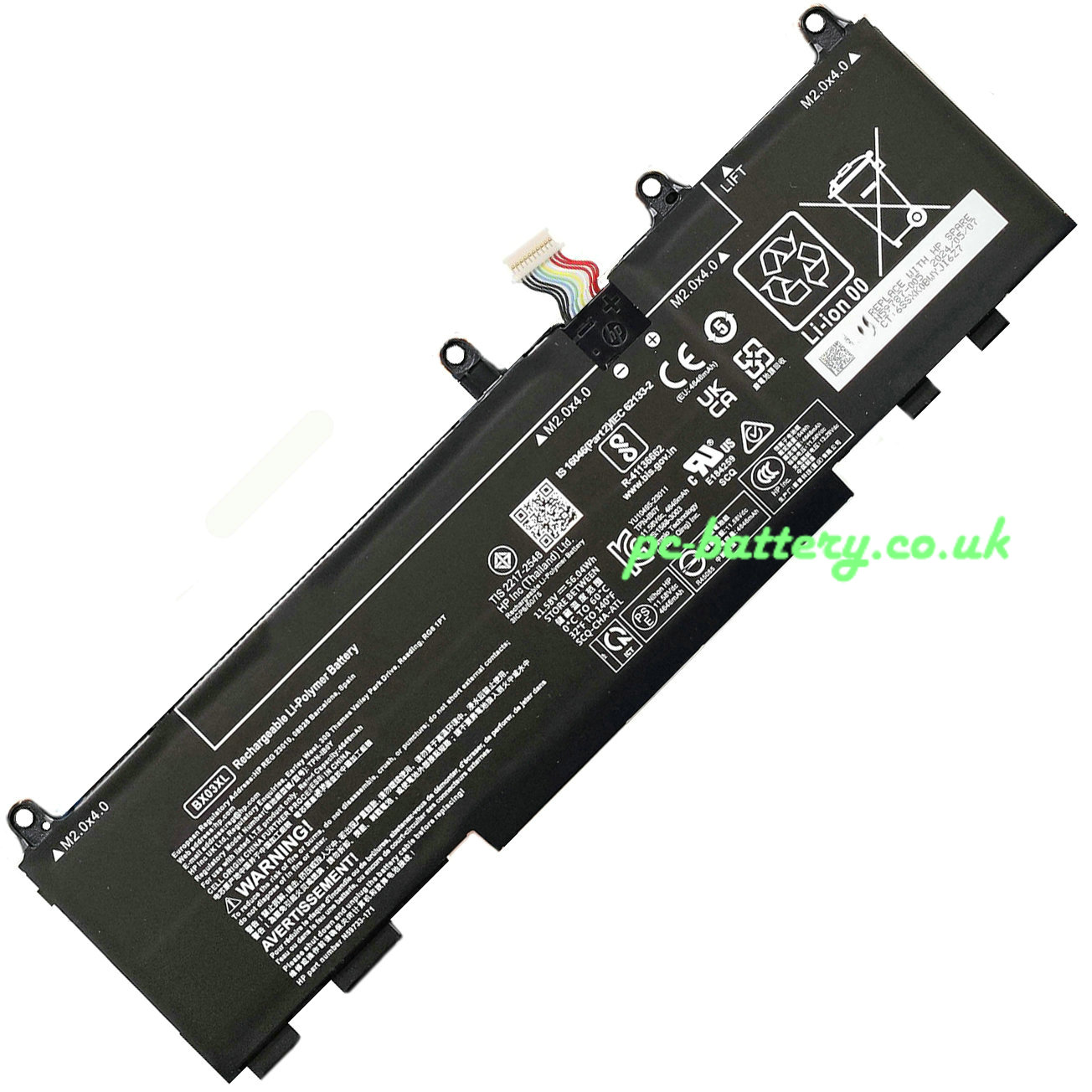 Battery for HP BX03XL 56wh 4646mAh 11.58V