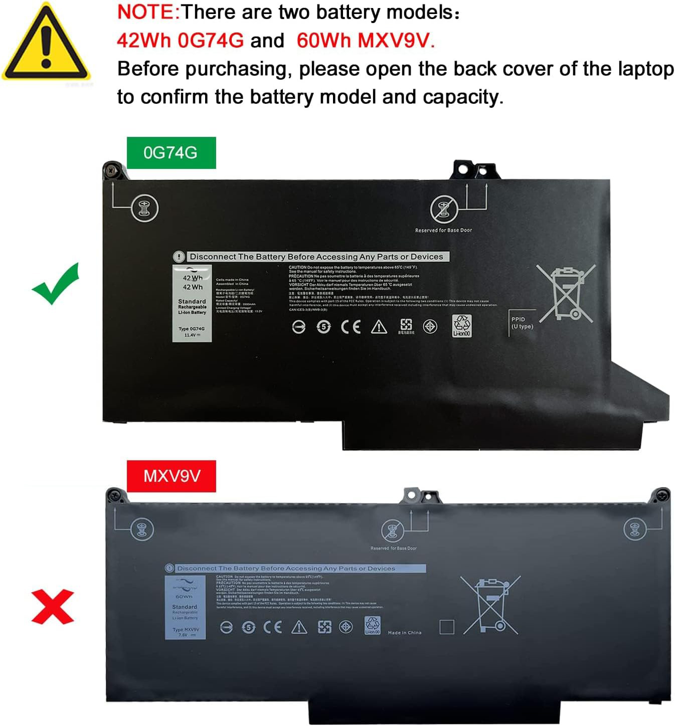 laptop battery for dell latitude 7300
